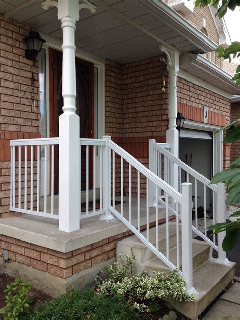 white metal porch railing house black concrete|concrete metal railing porch ideas.